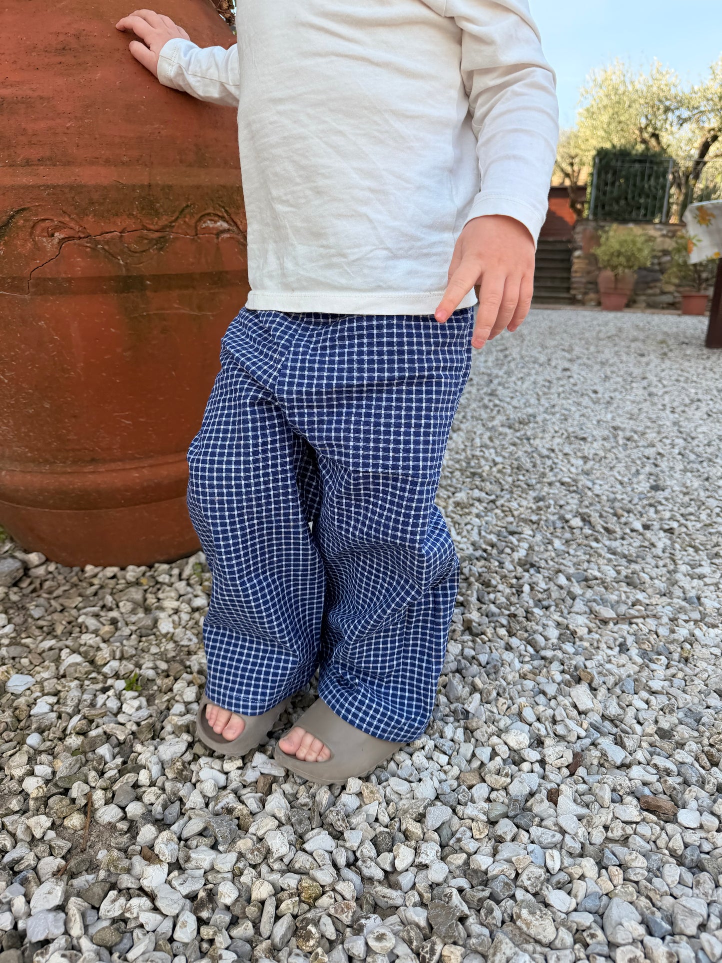 Dark blue checkered
