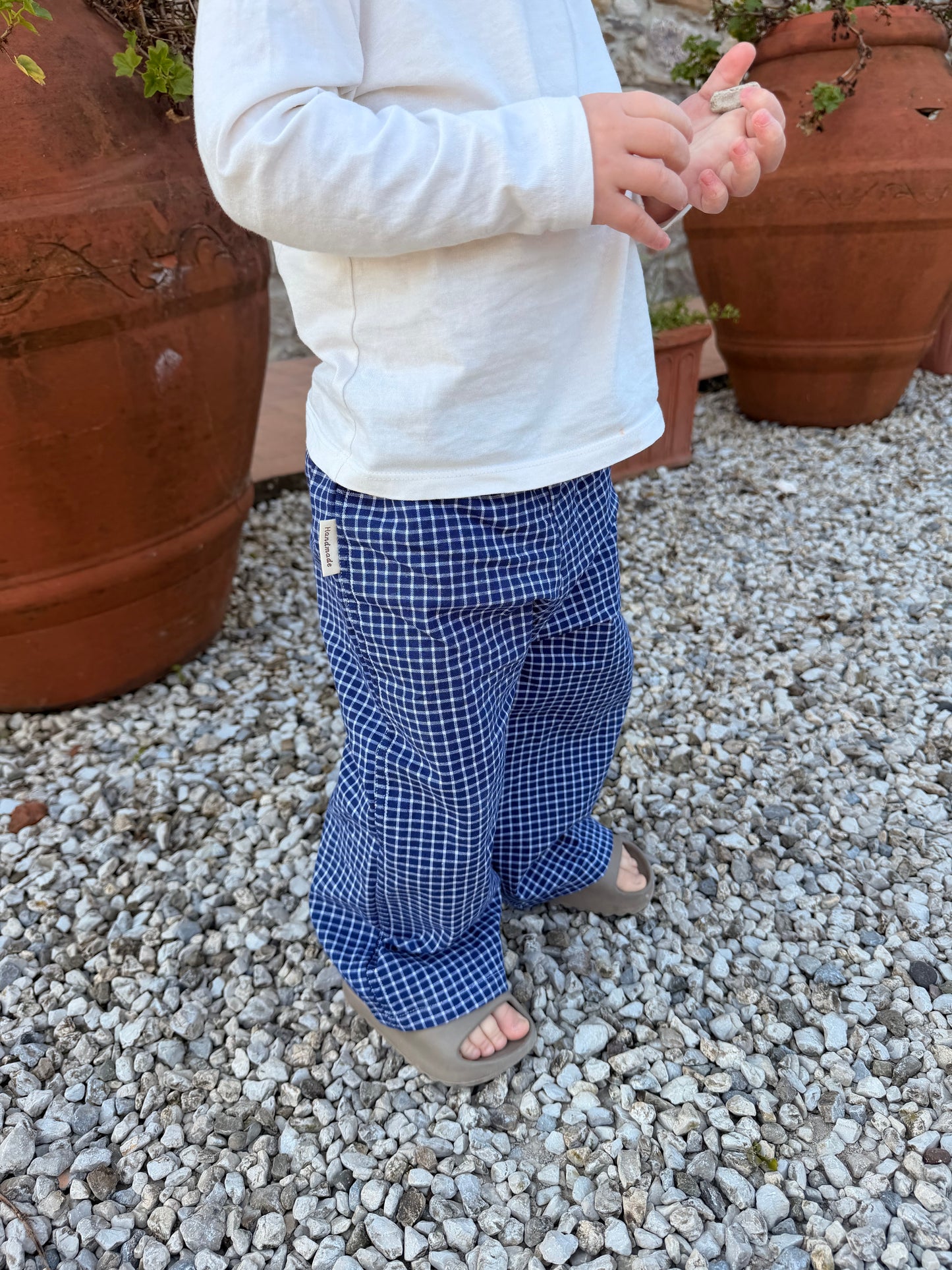 Dark blue checkered