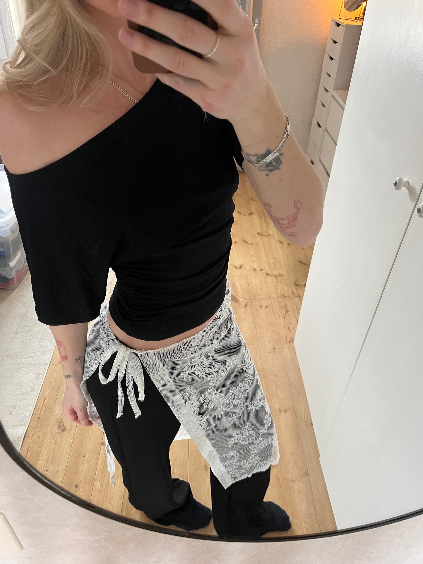 White midi lace