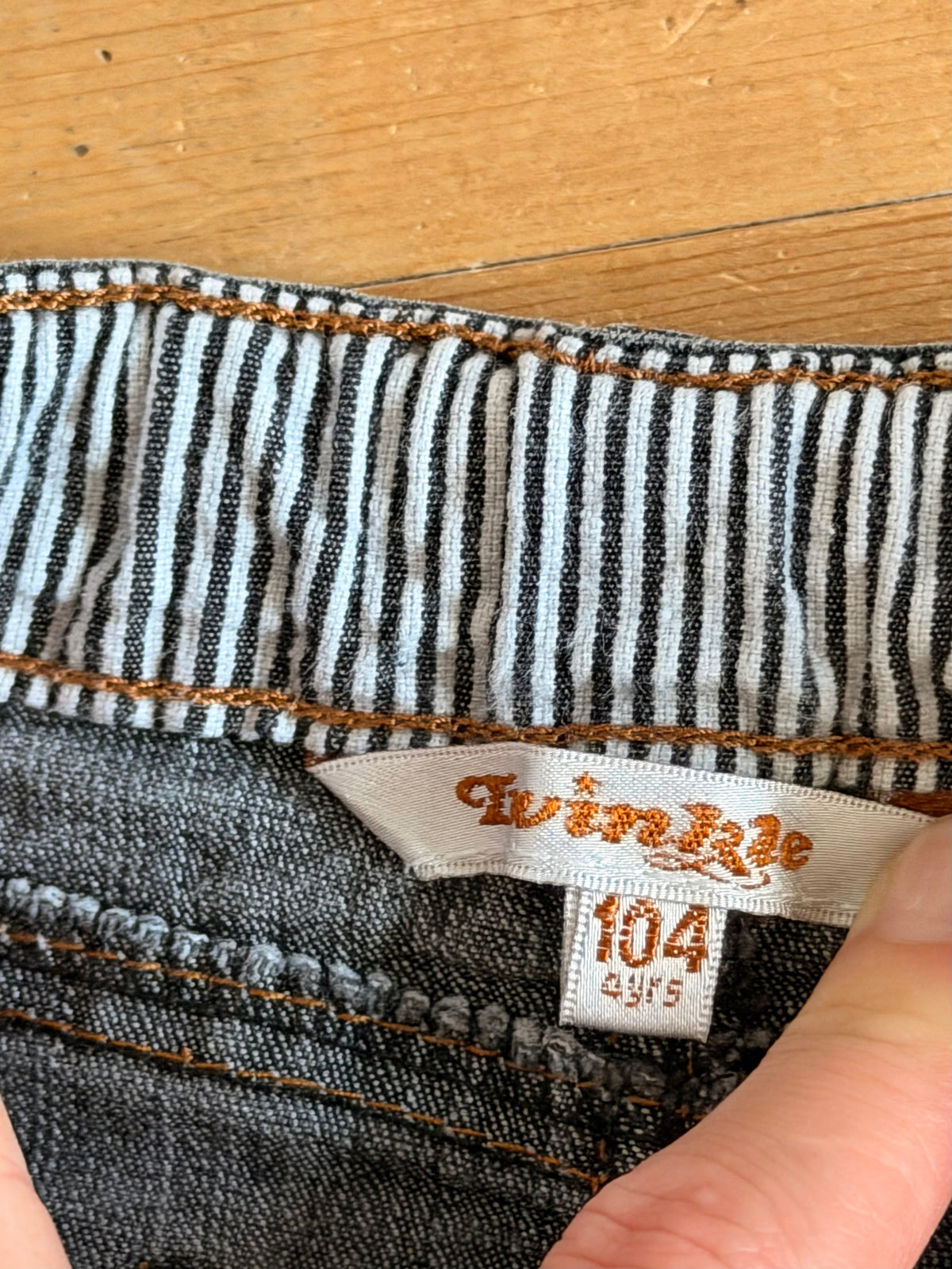 Peplum jeansskirt