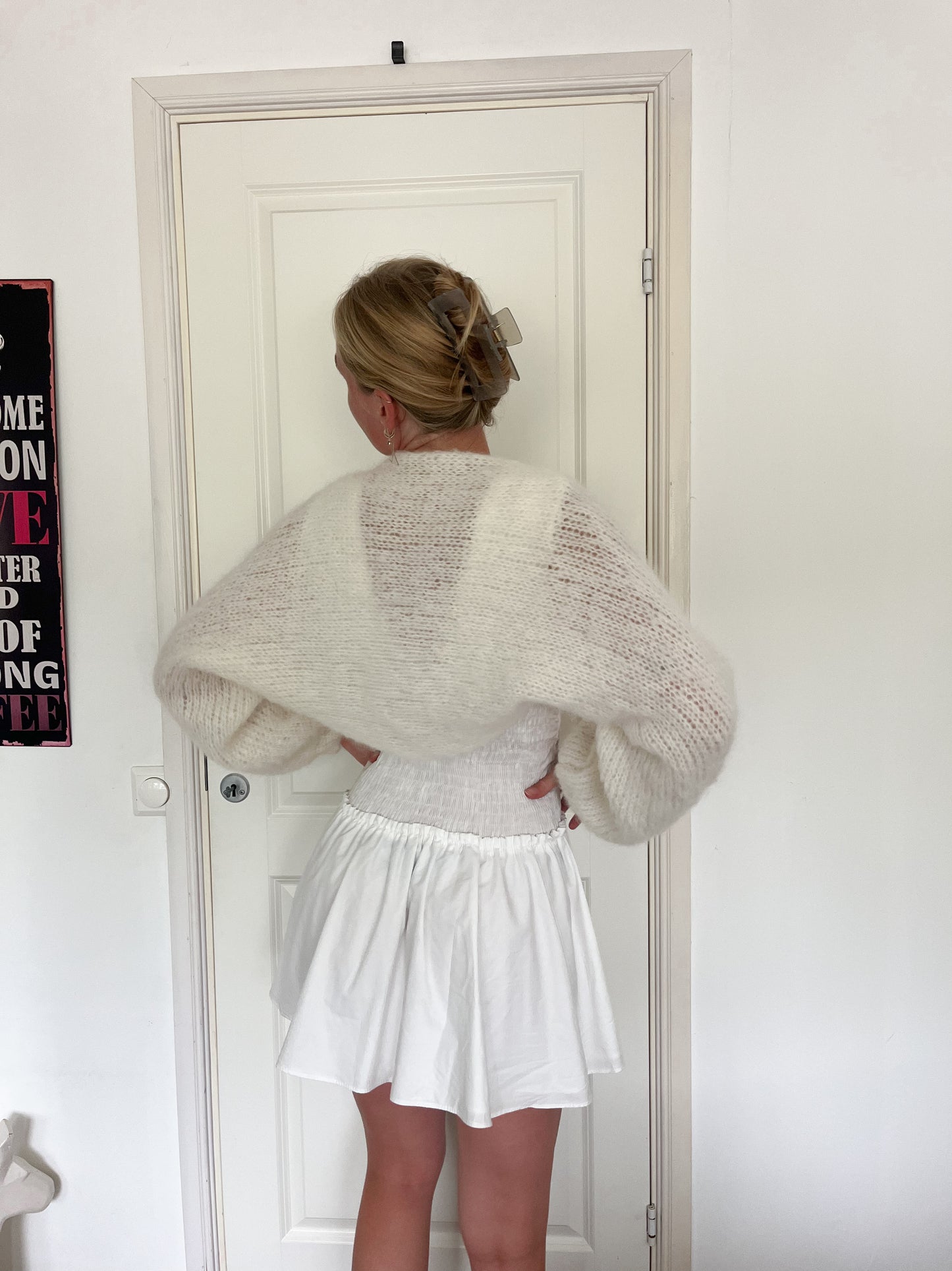 Bone white bolero