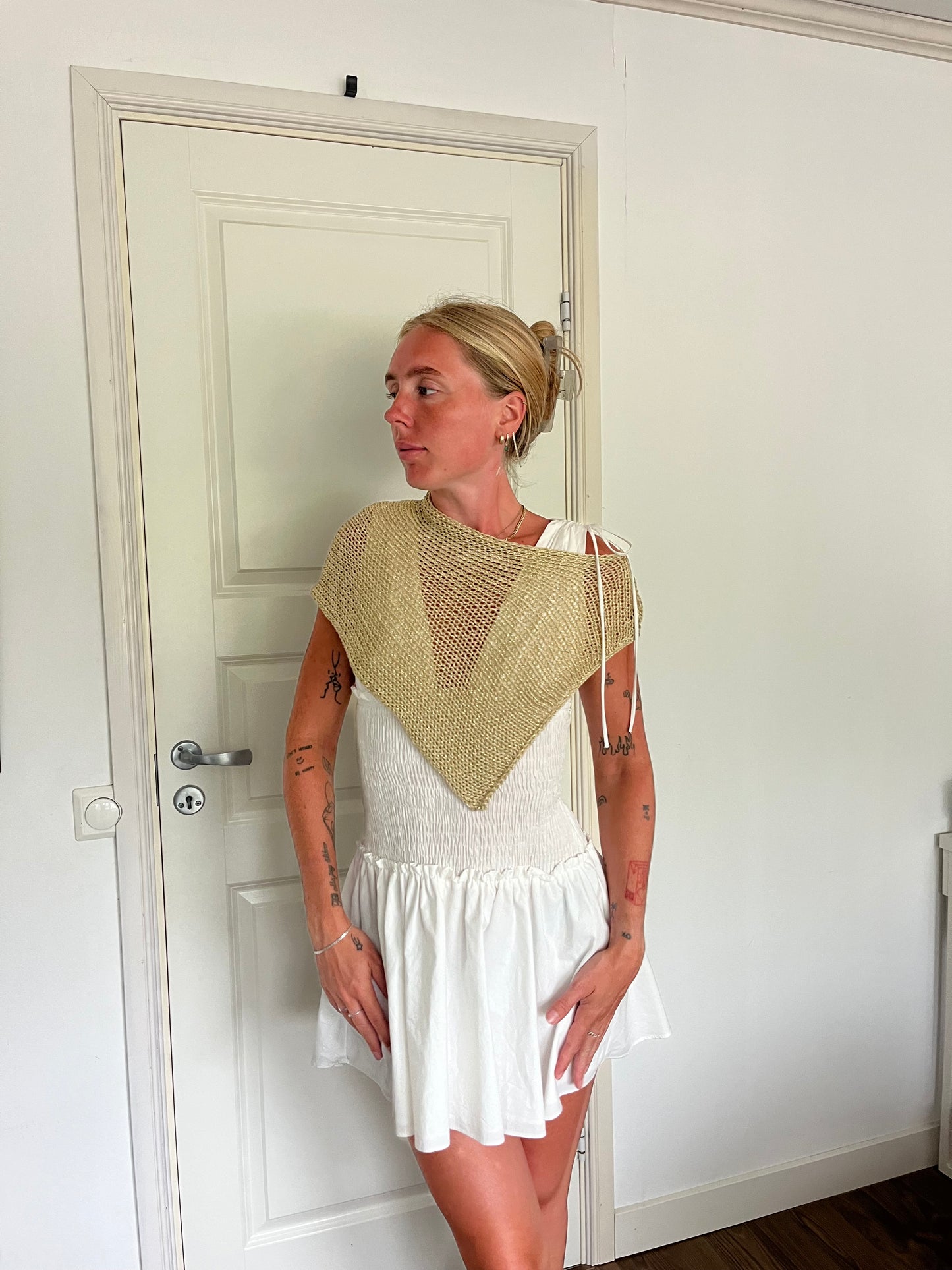 Gold poncho